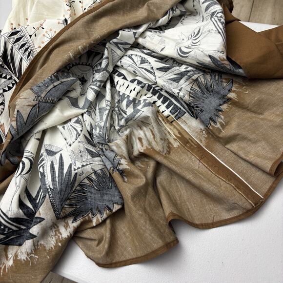 Handmade Full Circle Skirt Geometric African Antelope Women's Size M/L* - READ - Picture 13 of 16